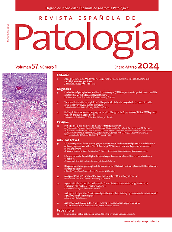 Go to journal home page - Revista Española de Patología