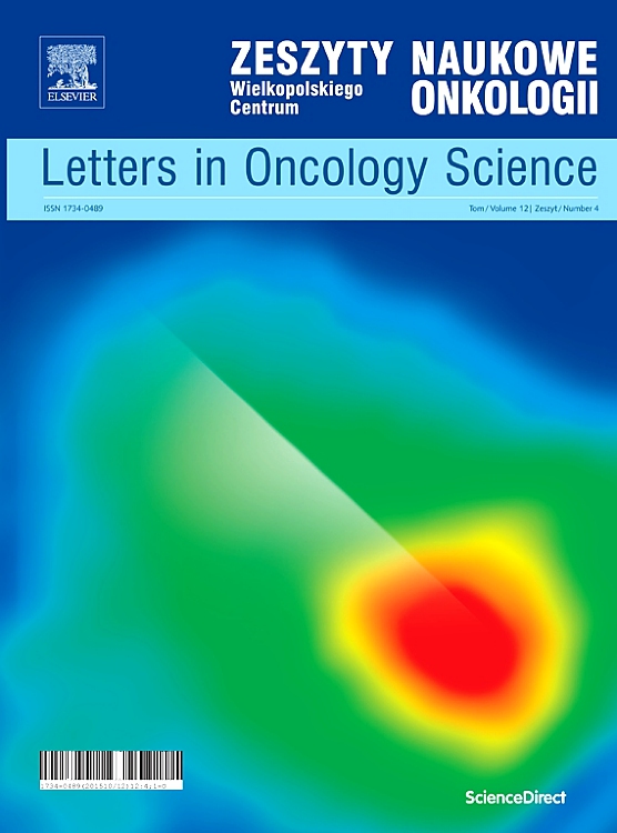 Go to journal home page - Zeszyty Naukowe WCO, Letters in Oncology Science